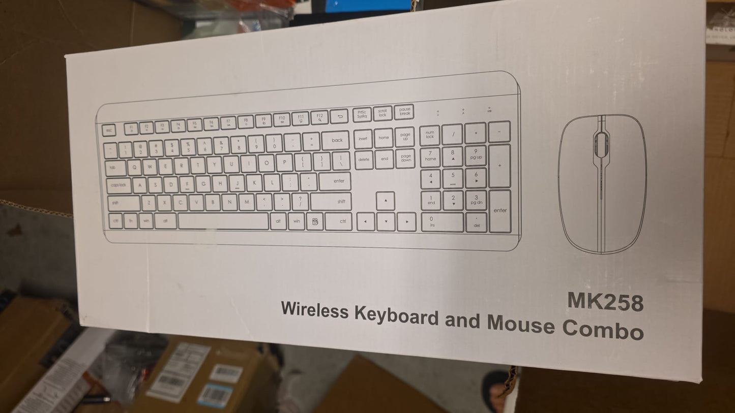 MK258 Wireless Keyboard and Mouse Combo Full Size 7071