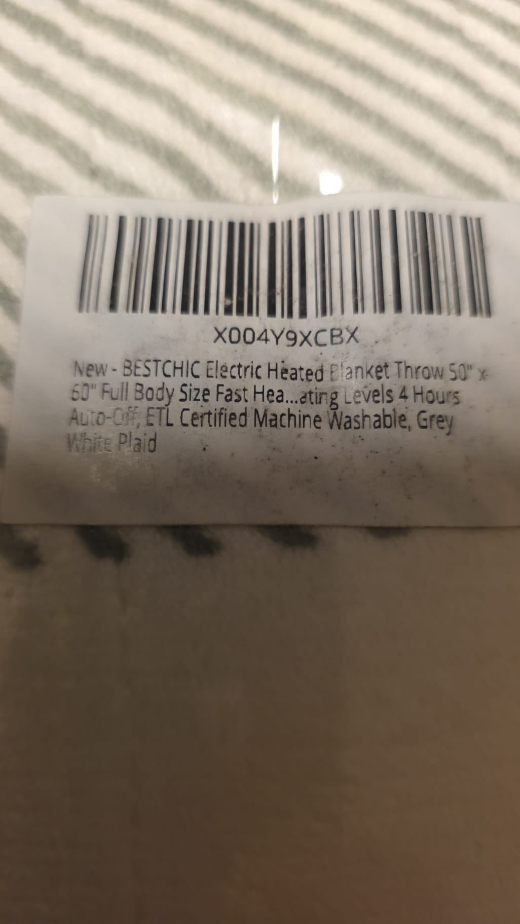 BESTCHIC Electric Heated Throw Blanket 73