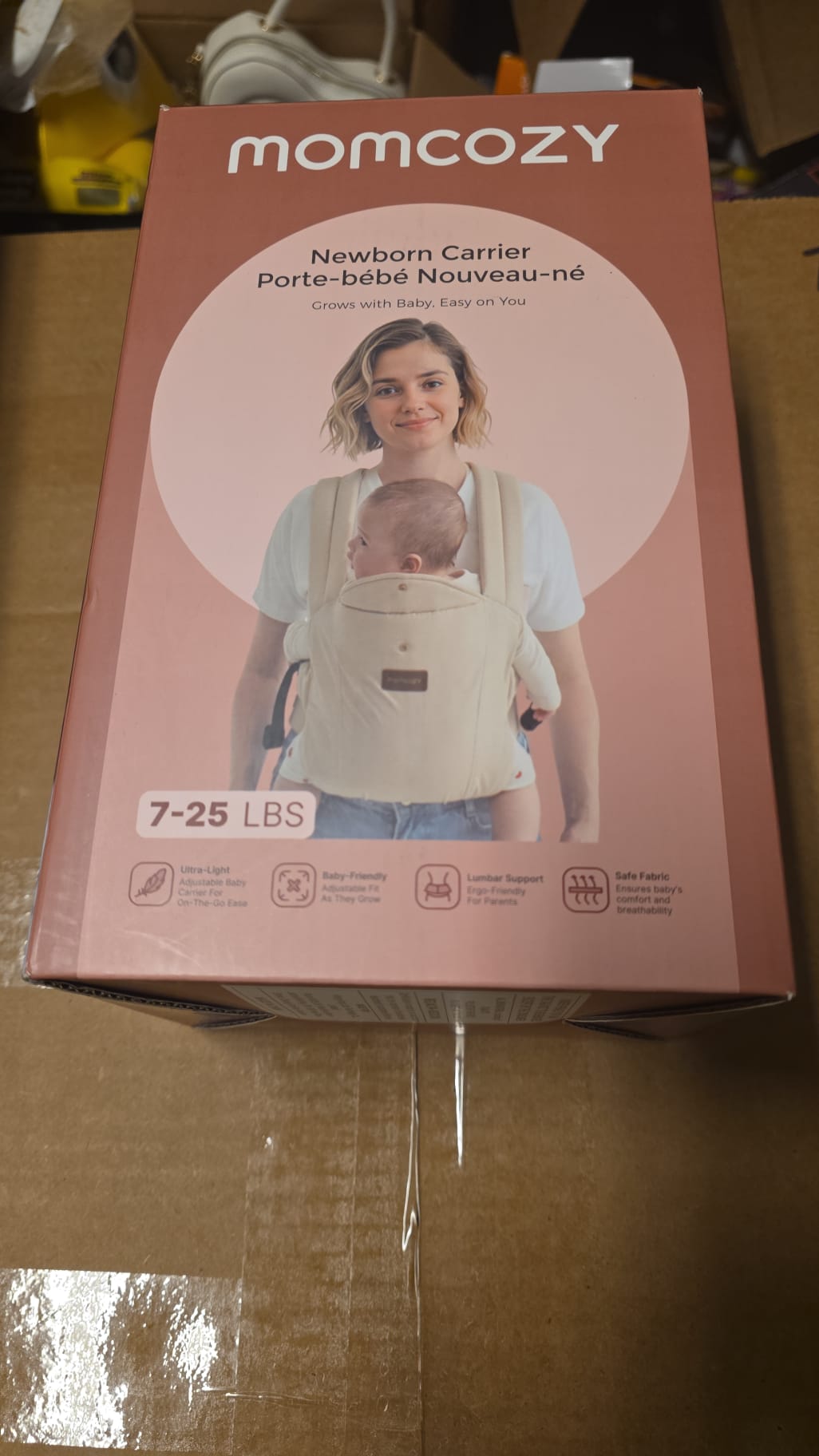 Momcozy Newborn Carrier WeeSnug- Lightweight and Cozy Comfort for 7-25 lbs 80