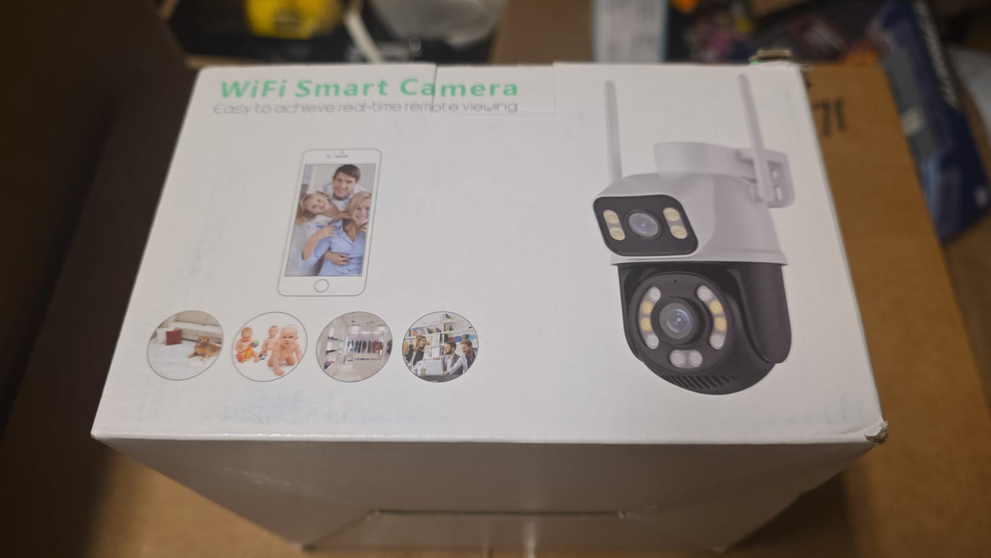 Wifi Smart Camera PTZ 2.4G/5G WiFi Outdoor security wireless 2X3MP Dual Lens 80