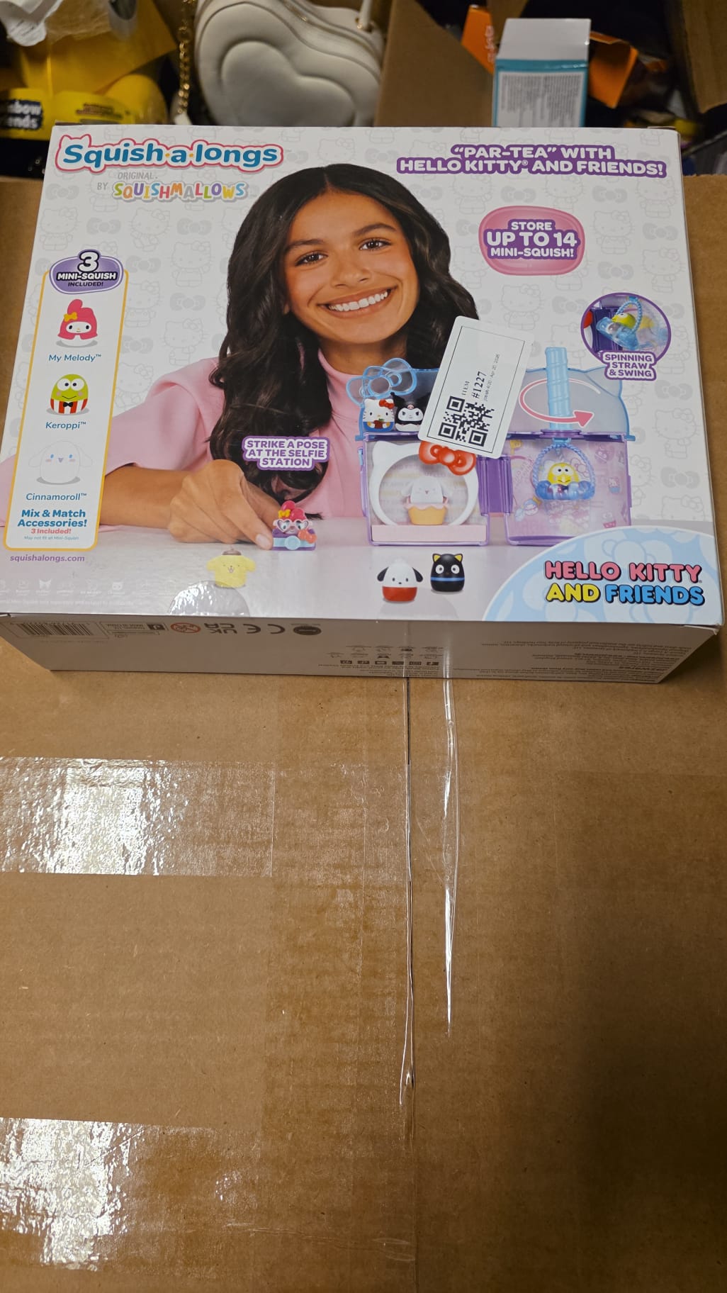 Squishmallows Squish-a-Longs Hello Kitty & Friends Boba Playset 81