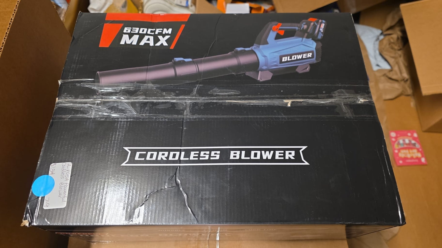 Leaf Blower Cordless - 630CFM/160MPH, 21V Powerful Electric Cordless Leaf Blower 83