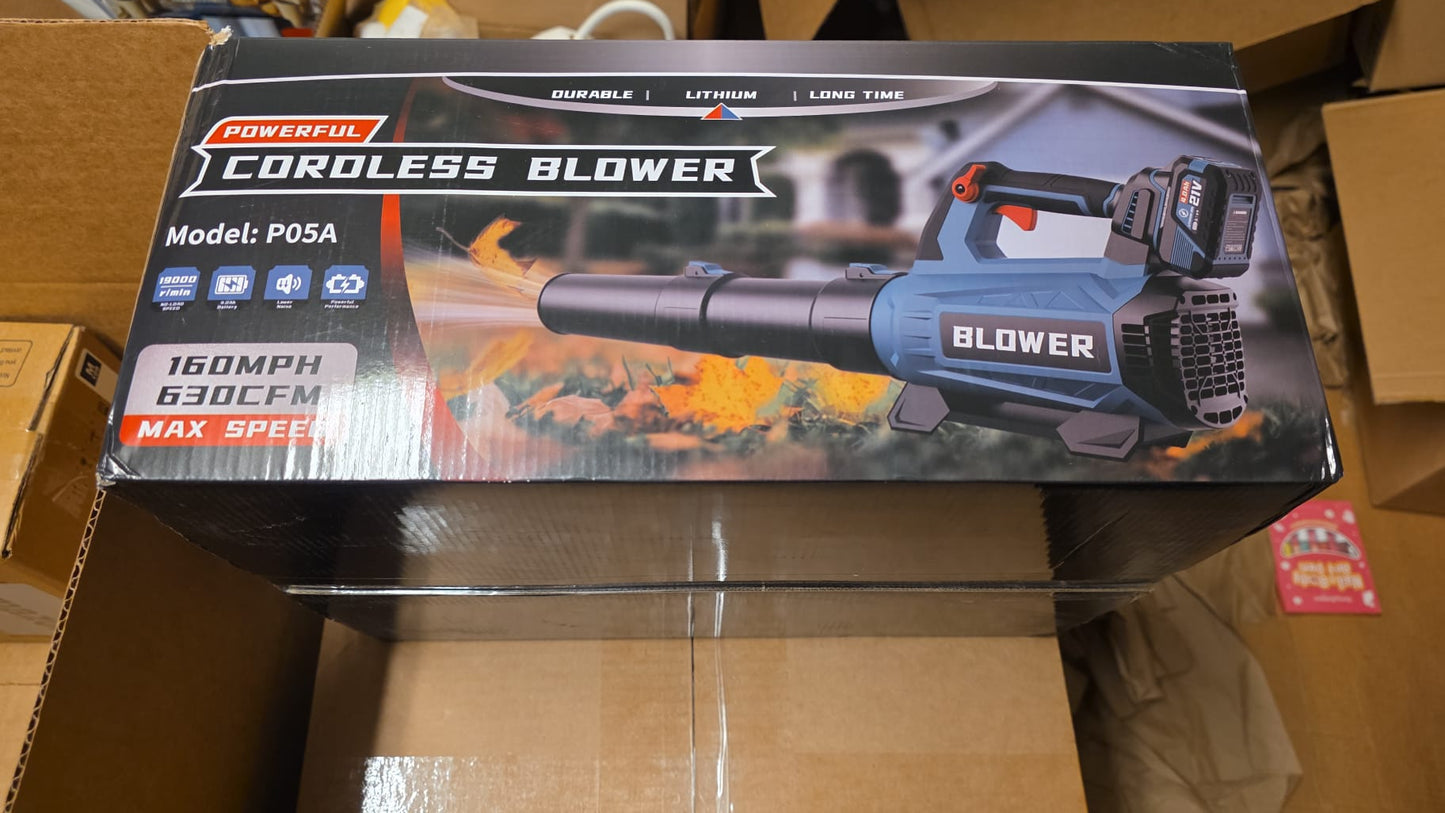 Leaf Blower Cordless - 630CFM/160MPH, 21V Powerful Electric Cordless Leaf Blower 83