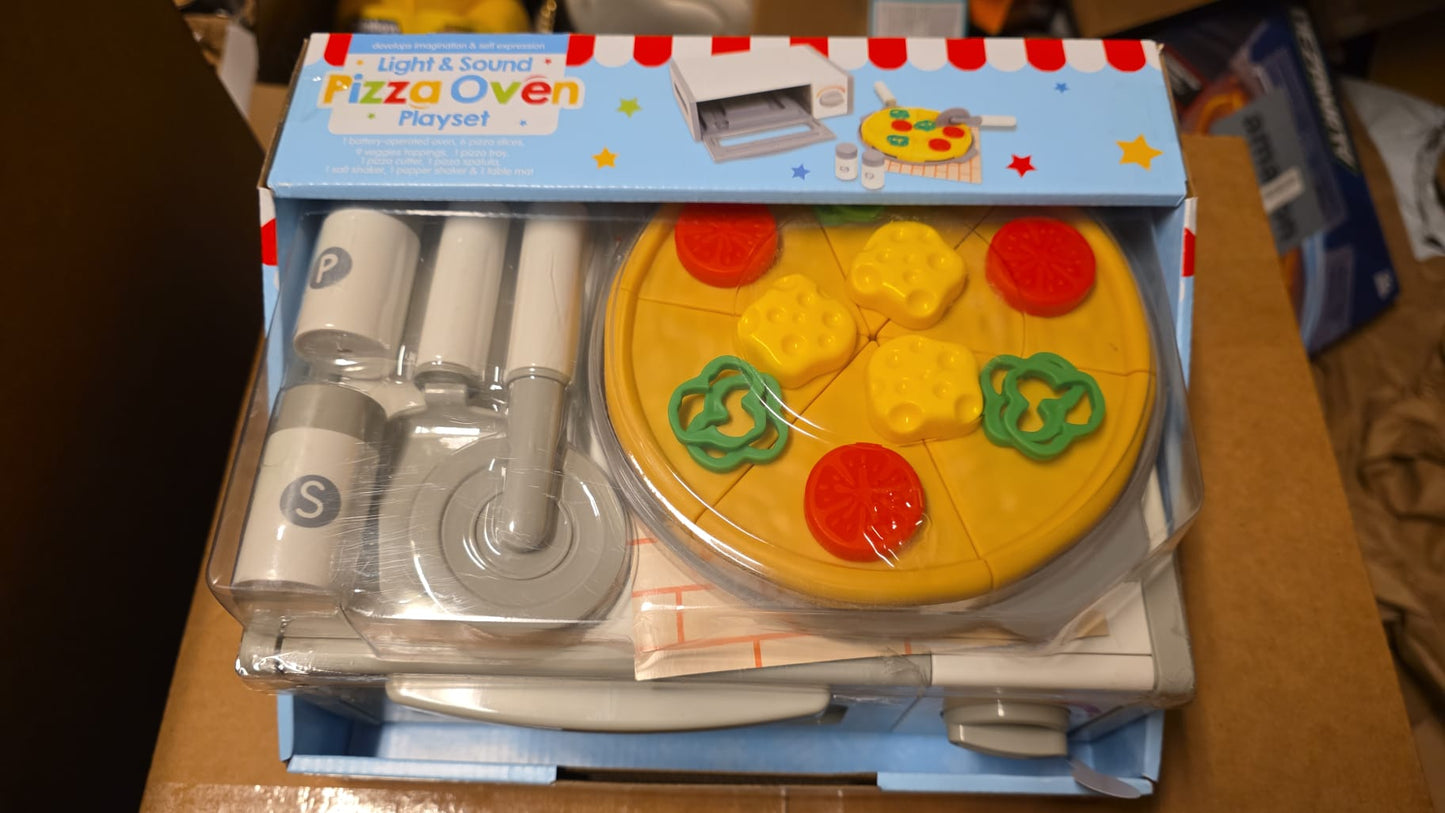 Playright Light & Sound Pizza Oven Playset Ages 3+ (22 ct) 84
