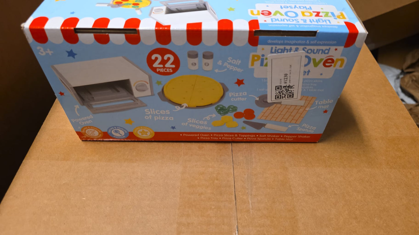 Playright Light & Sound Pizza Oven Playset Ages 3+ (22 ct) 84
