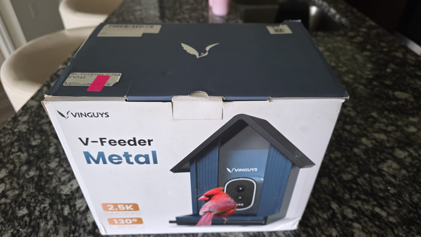VINGUYS V-Metal Smart Metal Bird Feeder with Camera – Durable Outdoor Birdwatching 85