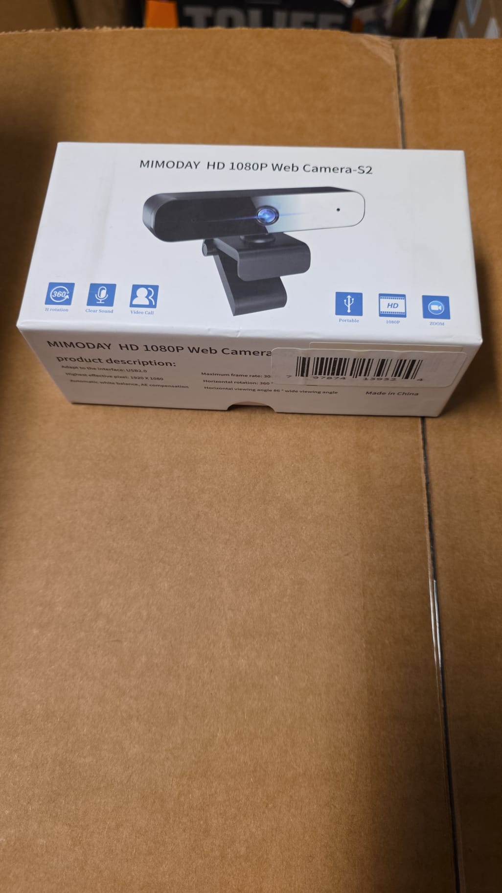 MIMODAY HD 1080P Web Camera S2 92
