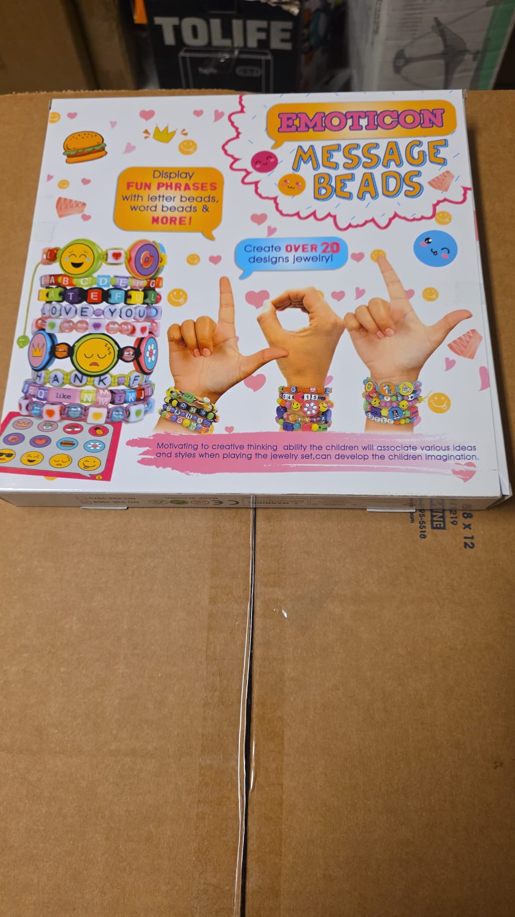 Emoticon Bracelet Making Kit for Kids 95-97