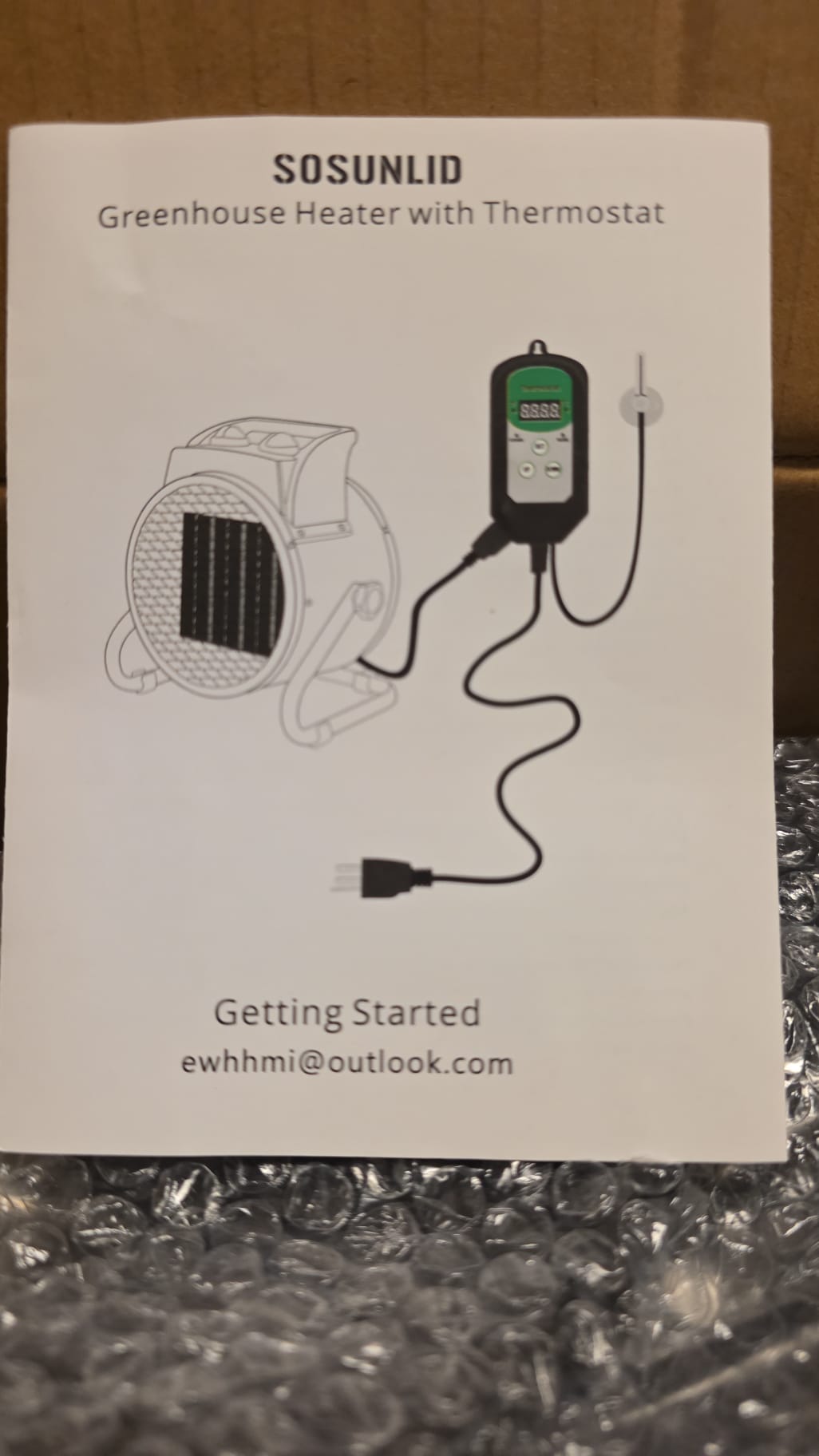 SOSUNLID Greenhouse Heater with Thermostat 99