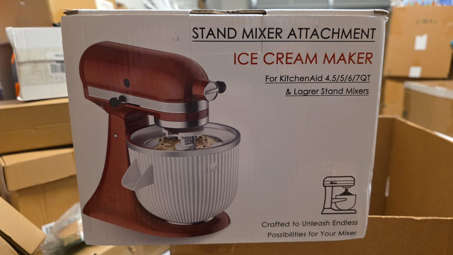 Ice Cream Maker Attachment for KitchenAid Mixers 100