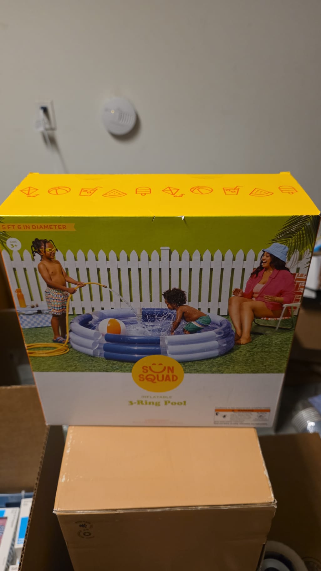 3 Ring Pool - Sun Squad™ Blue: Inflatable for Kids Age 3 and Up 102a