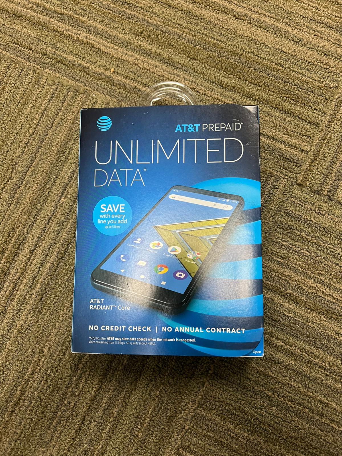 AT&T Prepaid AT&T RADIANT Core 16GB Prepaid Smartphone