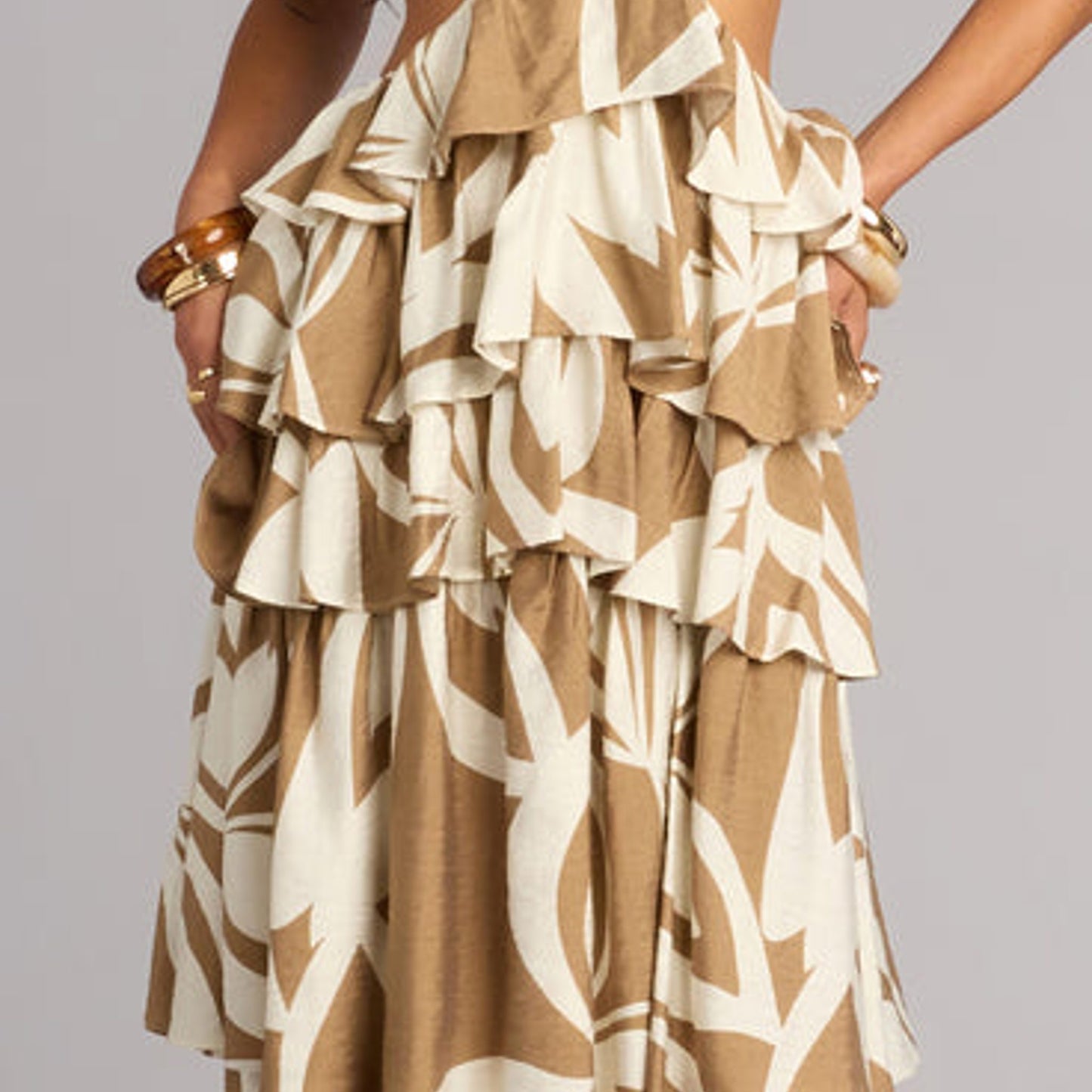 A New Day Abstract Silk Bow Hair Twister - Pink