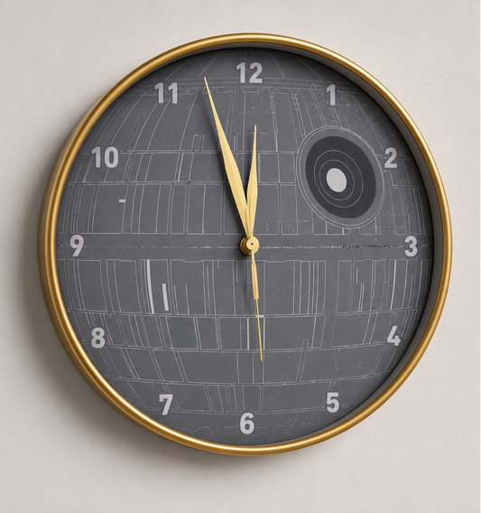 KING LIVE Star Wars Death Star Wall Clock 90