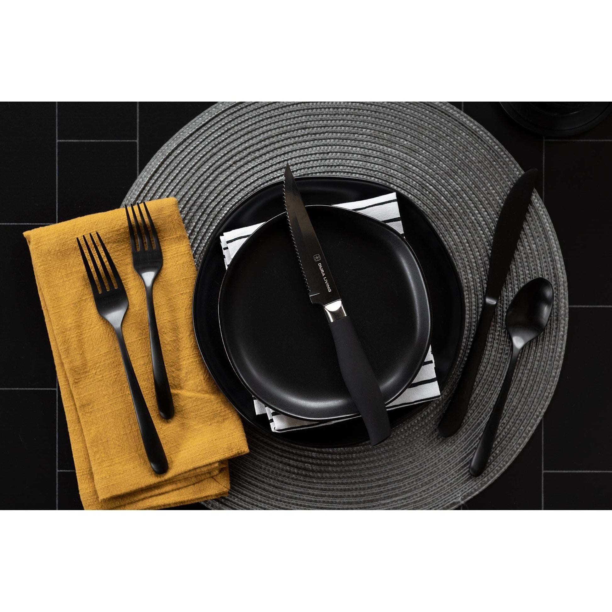 Titan Set of 4 Steak Knives - Black-2