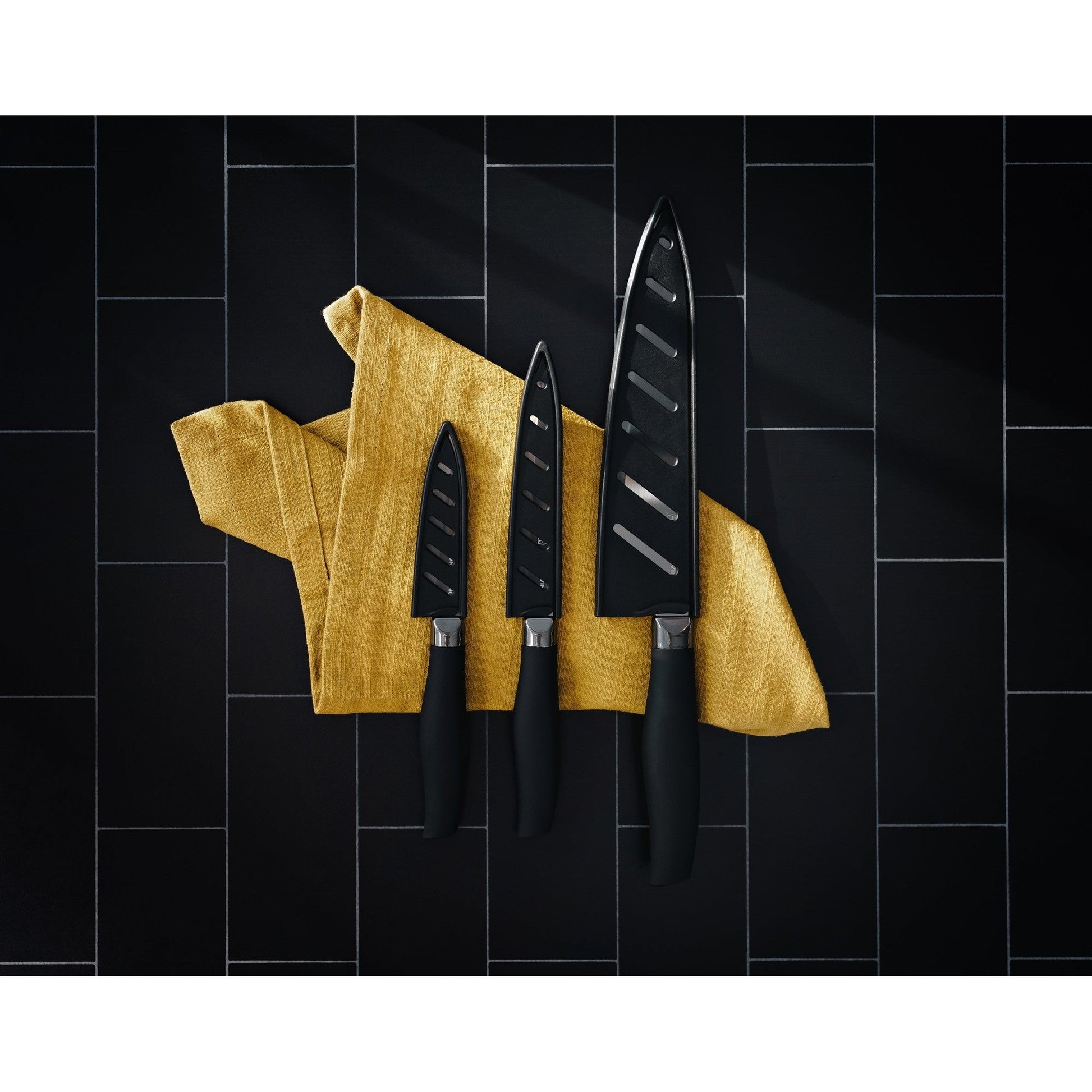 Titan 3-Piece Kitchen Knife Set - Black-3