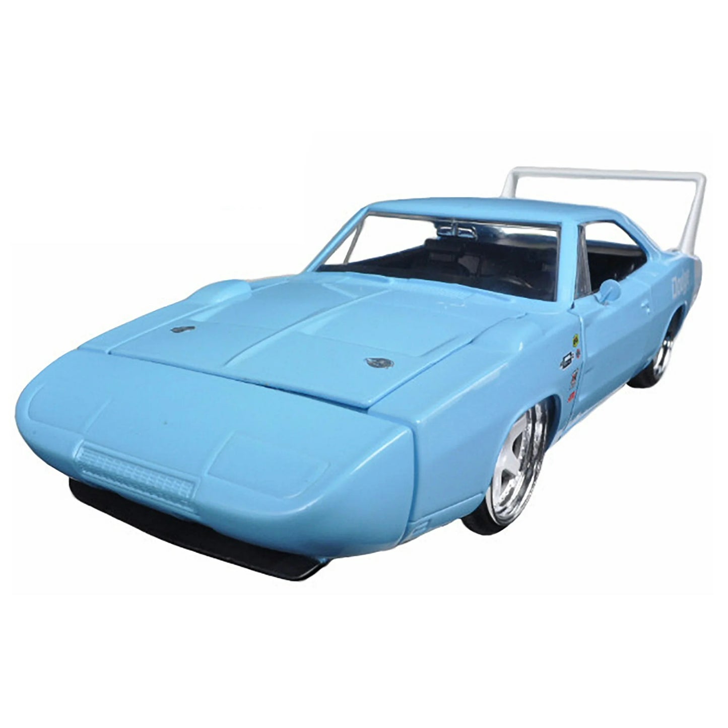 1969 Dodge Charger Daytona Light Blue with White "Bigtime Muscle" Series 1/24 Diecast Model Car by Jada 68