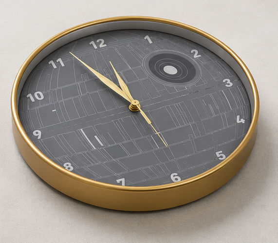 KING LIVE Star Wars Death Star Wall Clock 90