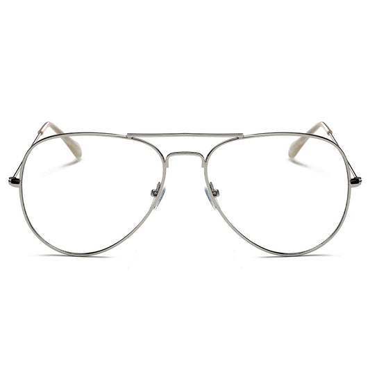 ENID - Trendy Aviator Clear Glasses Lens Sun Glasses