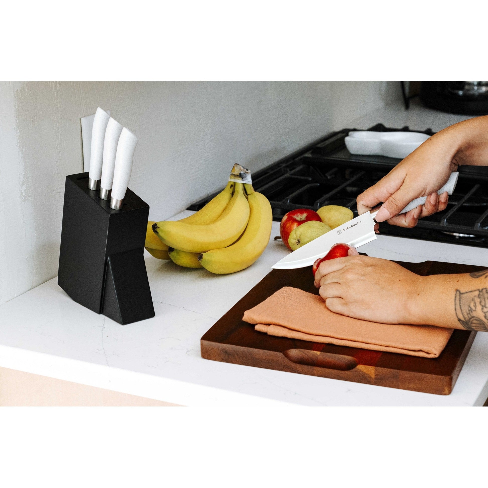 Eco-Cut 5-Piece Knife Block Set, Grey-2