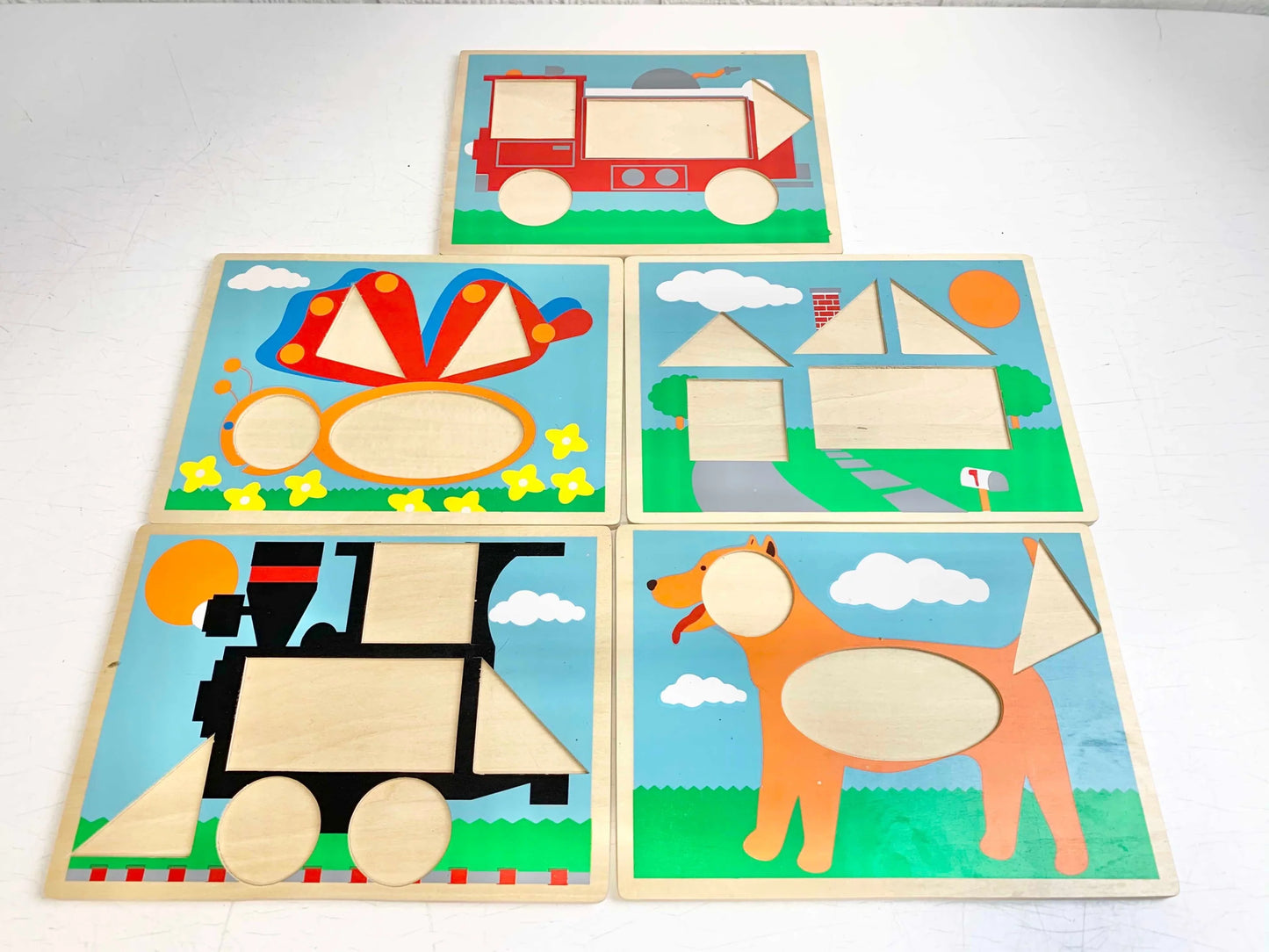Melissa & Doug Beginner Wooden Pattern Blocks 102