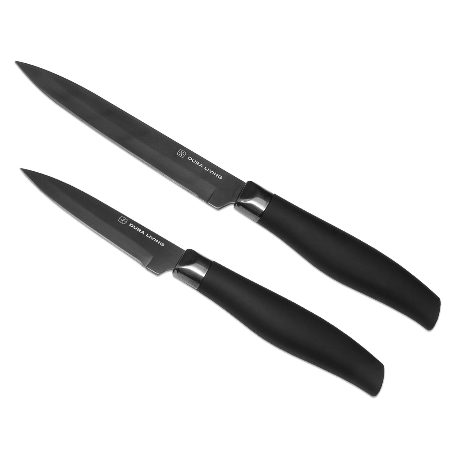 Titan 2-Piece Kitchen Knife Set - Black-1