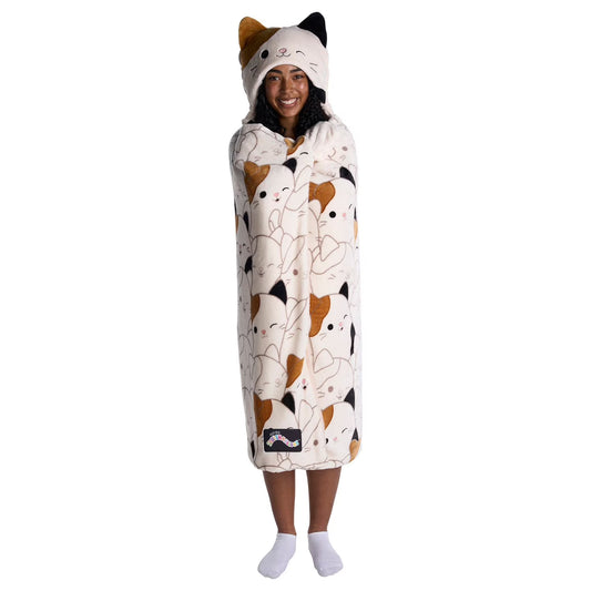 Kids’ Plush Hooded Throw with Faux Fur Lining, 40" x 50" 50