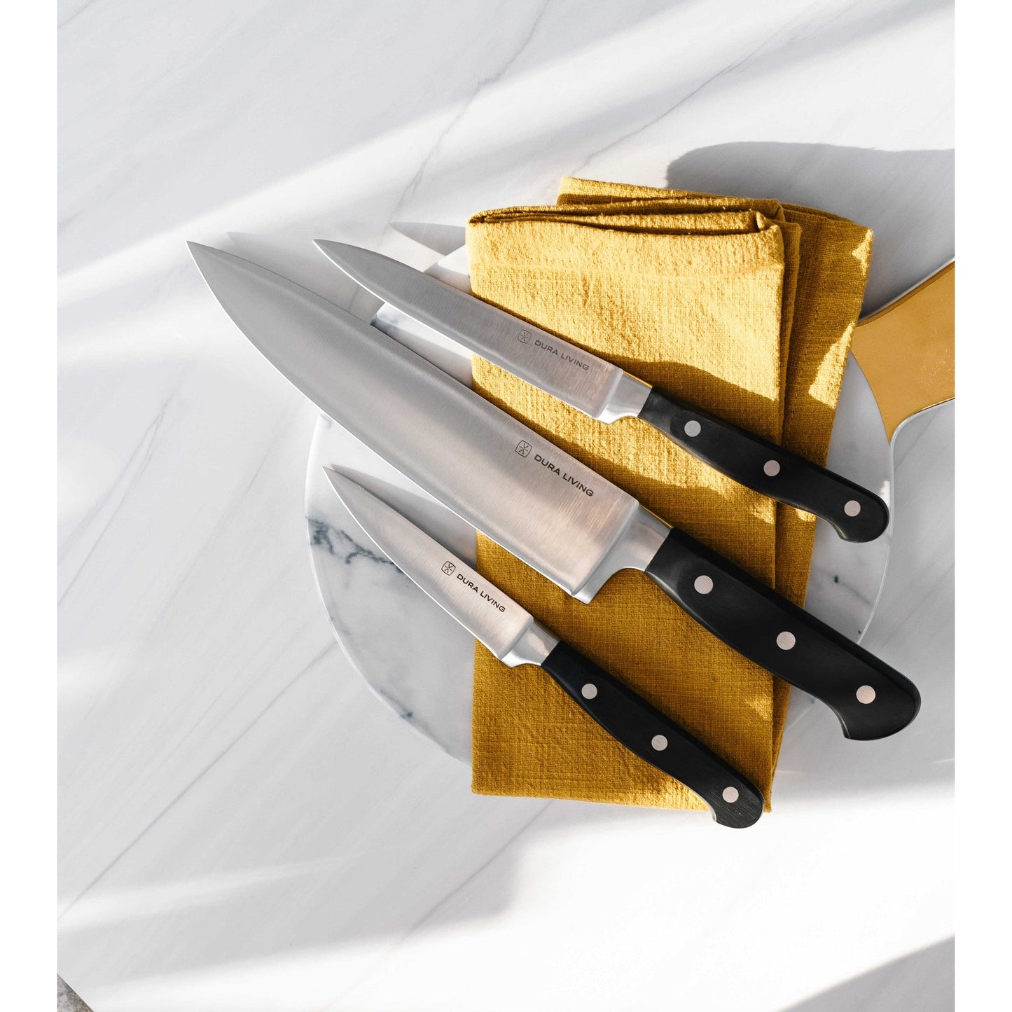 Superior 3-Piece Kitchen Knife Set – Black-1