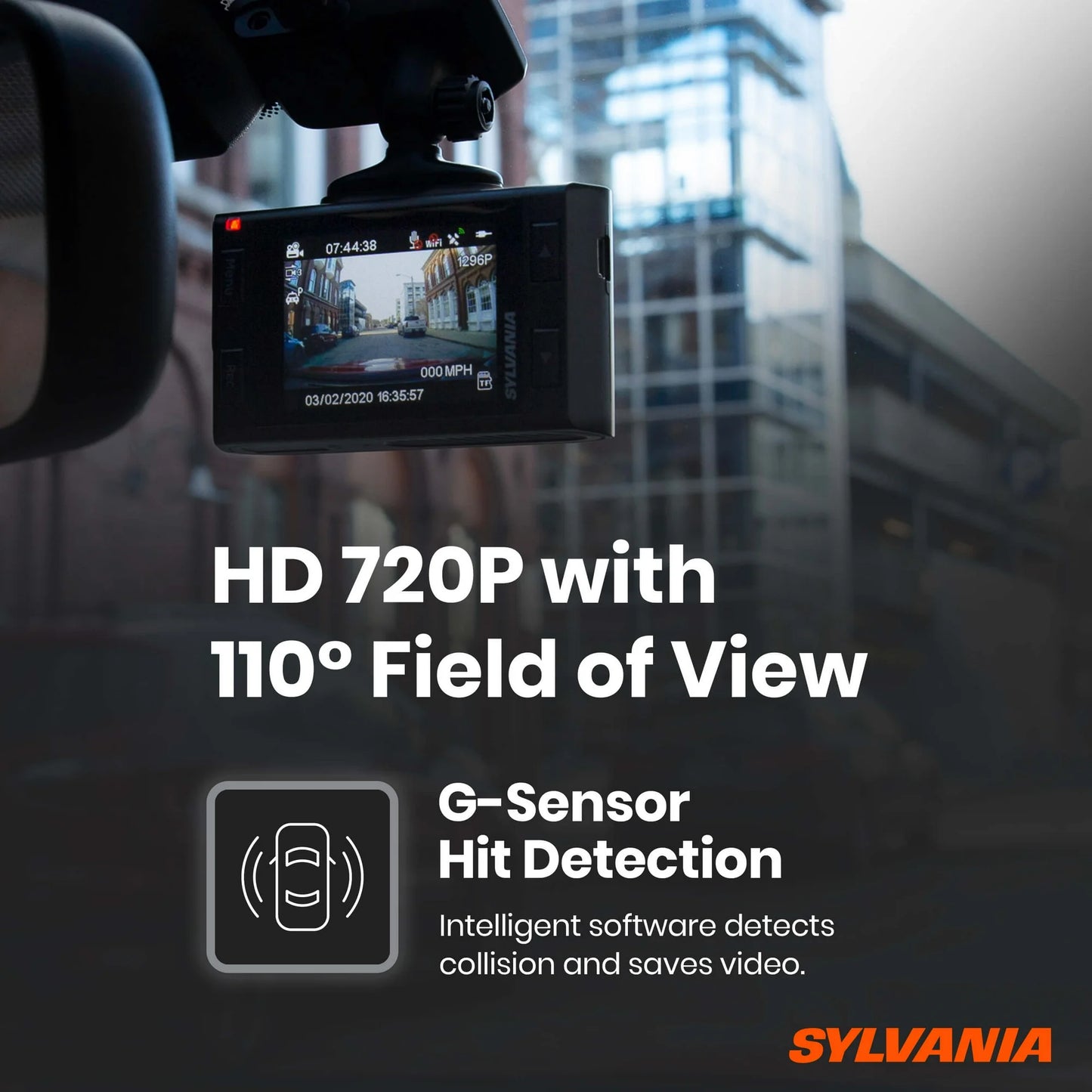 Syvania Roadsight Basic Dash Camera 720p 32BG Memory 16