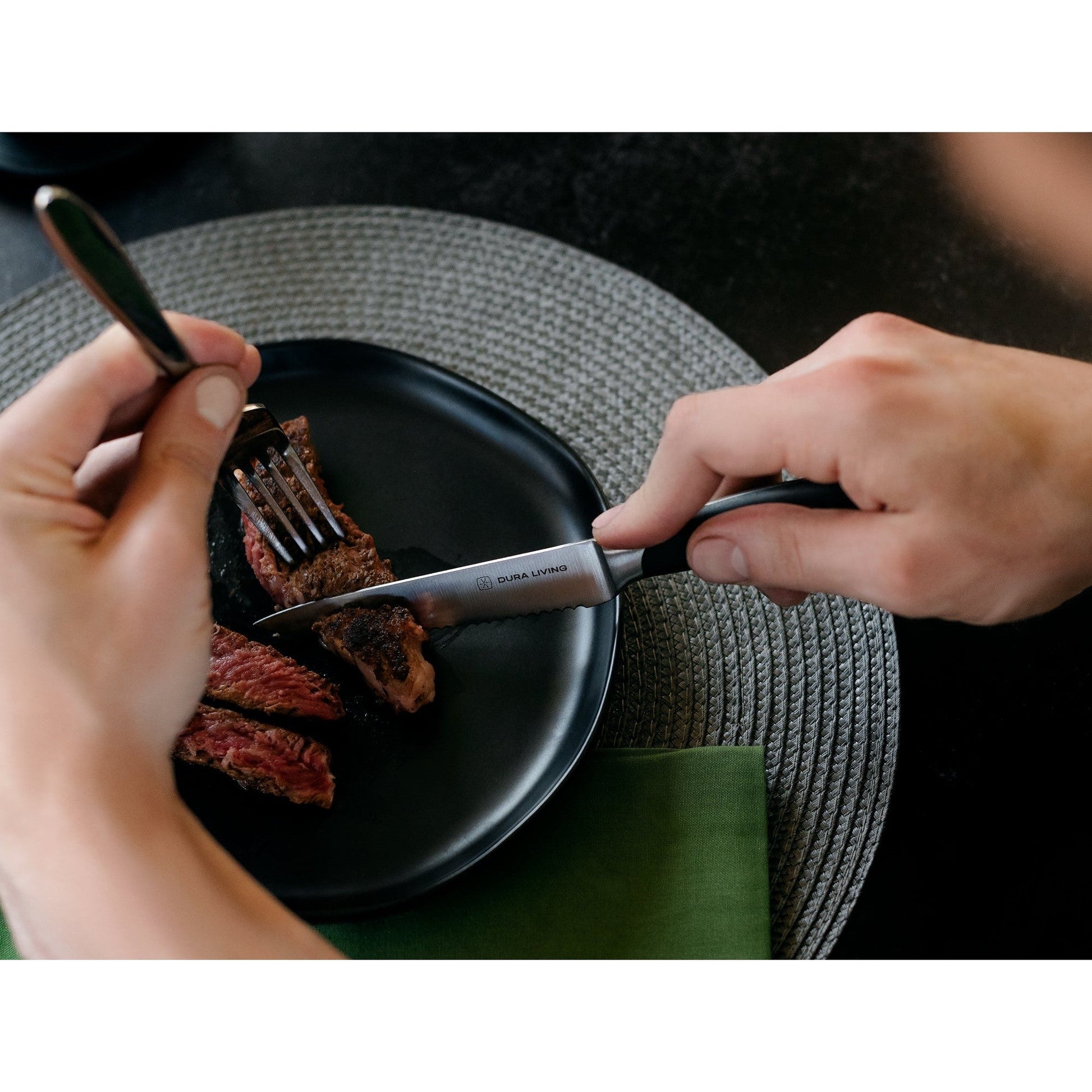 Elite Set of 4 Steak Knives - Black-4