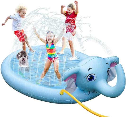 Susengo Sprinkler And Splash Play Mat 53.6 ft Elephant 91
