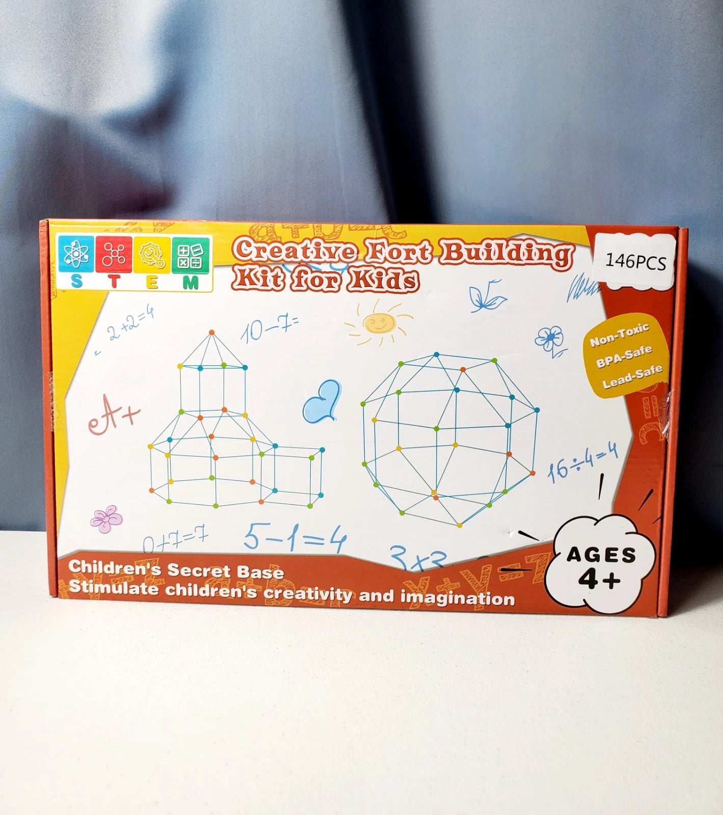 Creative Fort Building Kit for Kids 146 Pieces STEM Construction Toy 64