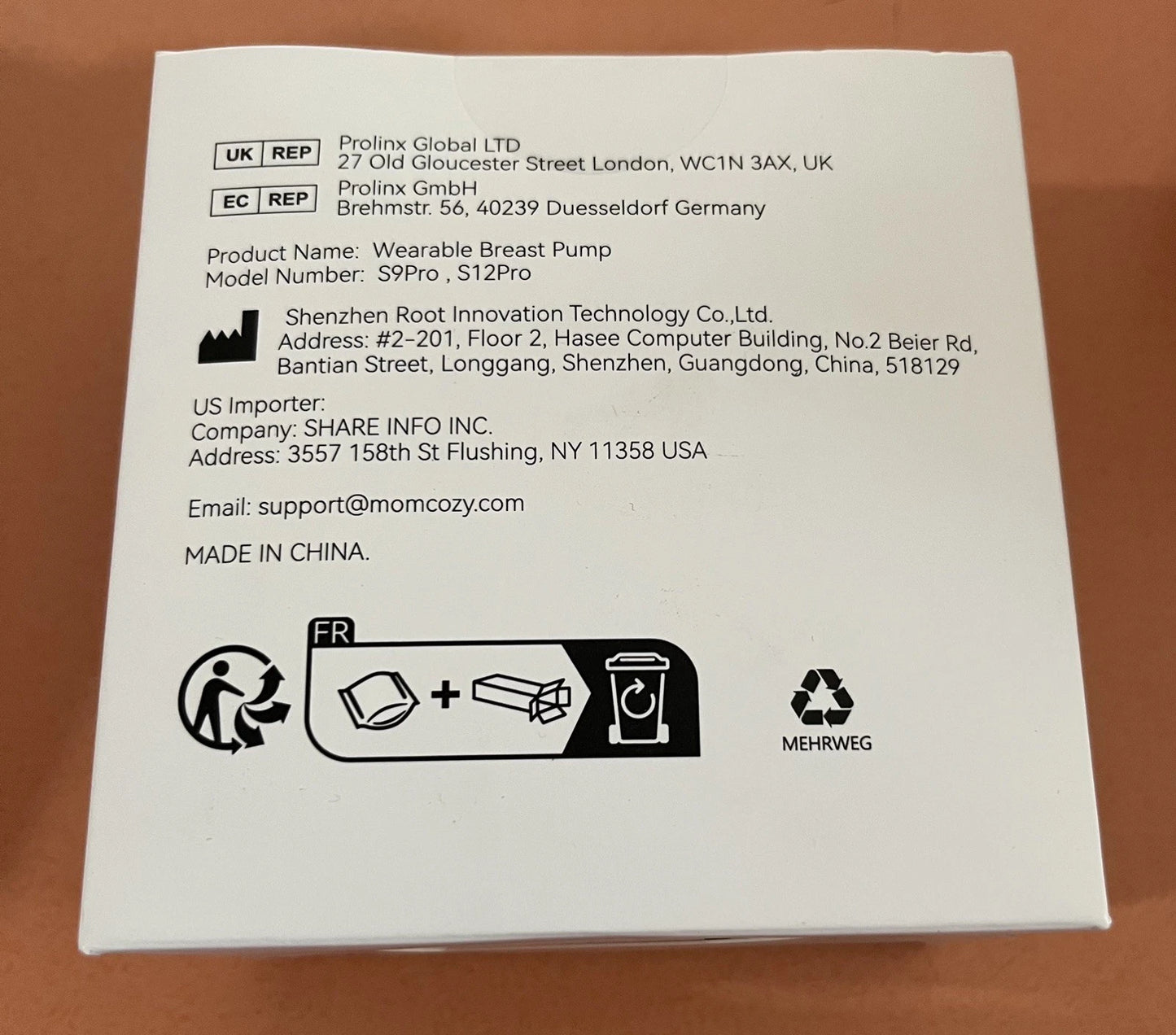 MOMCOZY Breast Pump Accessories Double-sealed Flange Full Set Model S9Pro/S12Pro 99
