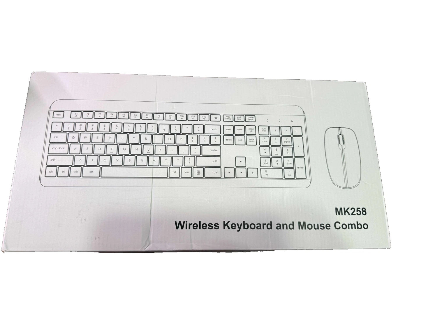 MK258 Wireless Keyboard and Mouse Combo Full Size 7071