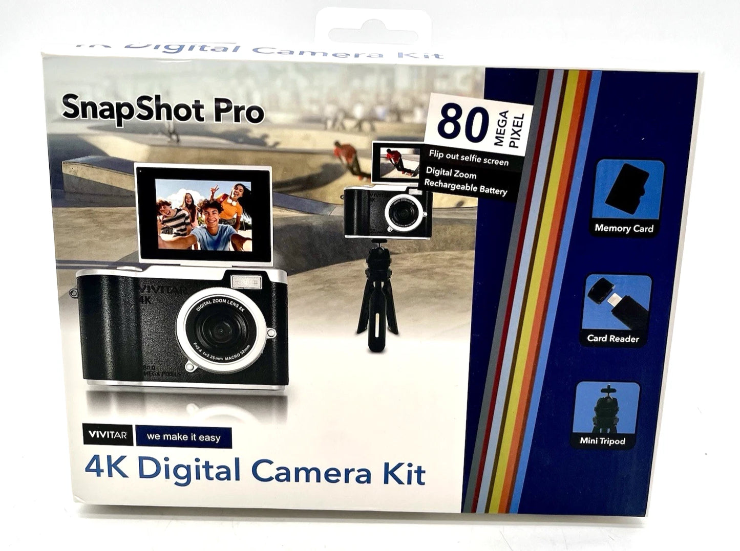 Vivitar Snapshot Pro 4k Digital Camera Kit 32