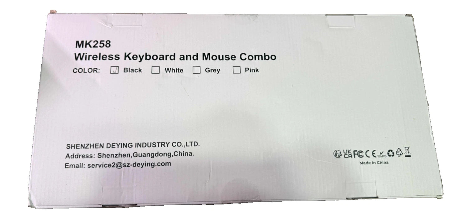 MK258 Wireless Keyboard and Mouse Combo Full Size 7071