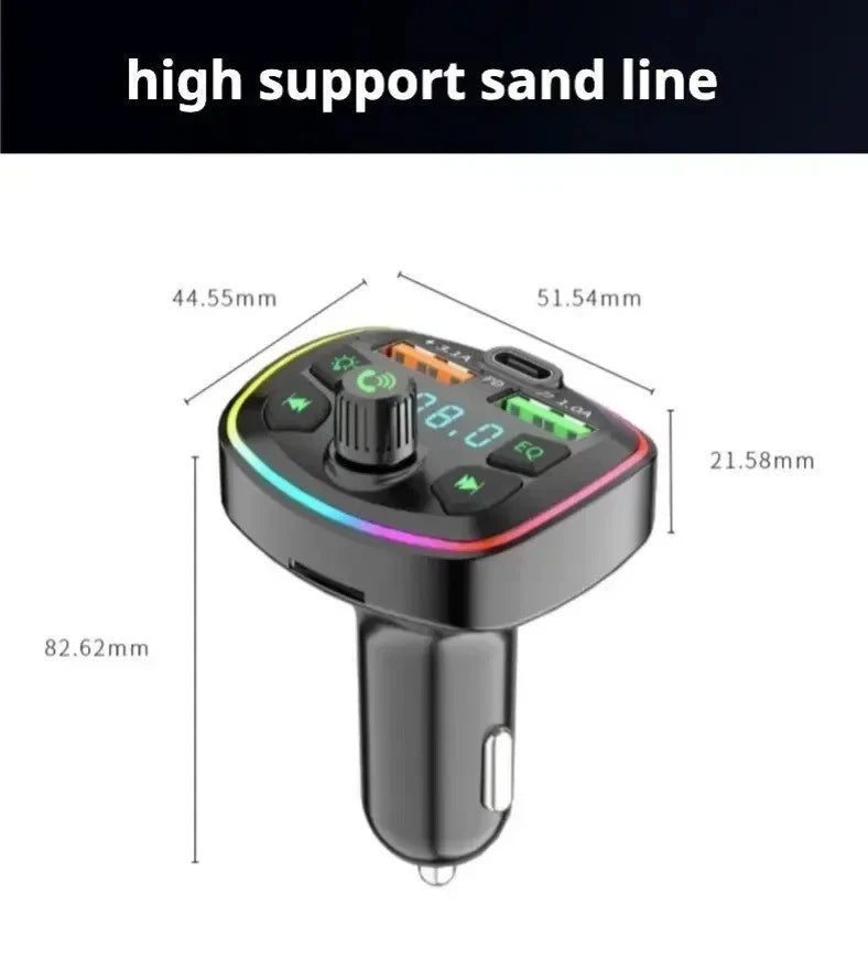 Q7 Car FM Player & Fast Charger