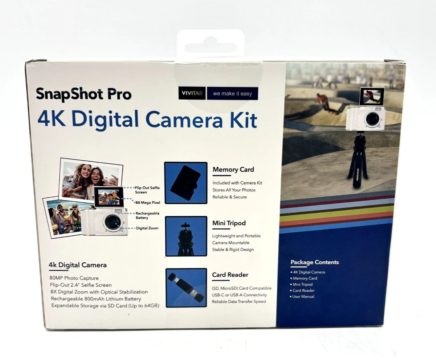 Vivitar Snapshot Pro 4k Digital Camera Kit