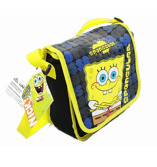Spongebob Sponge Bob Spongular Insulated Messenger Lunch Bag+Water Bottle 46