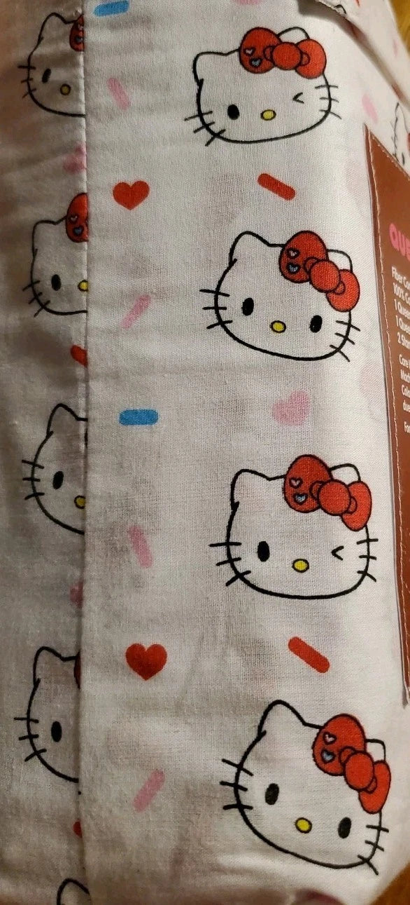 Sanrio Hello Kitty And Friends Valentine's Day Queen Sheet Set Red Hearts Sheets 39