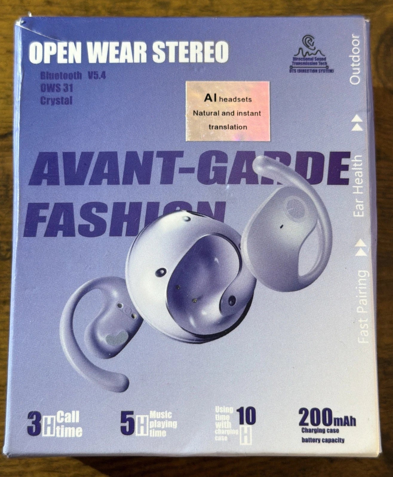 Avant Garde Bluetooth V5.4 Earbuds Model OWS 31 91