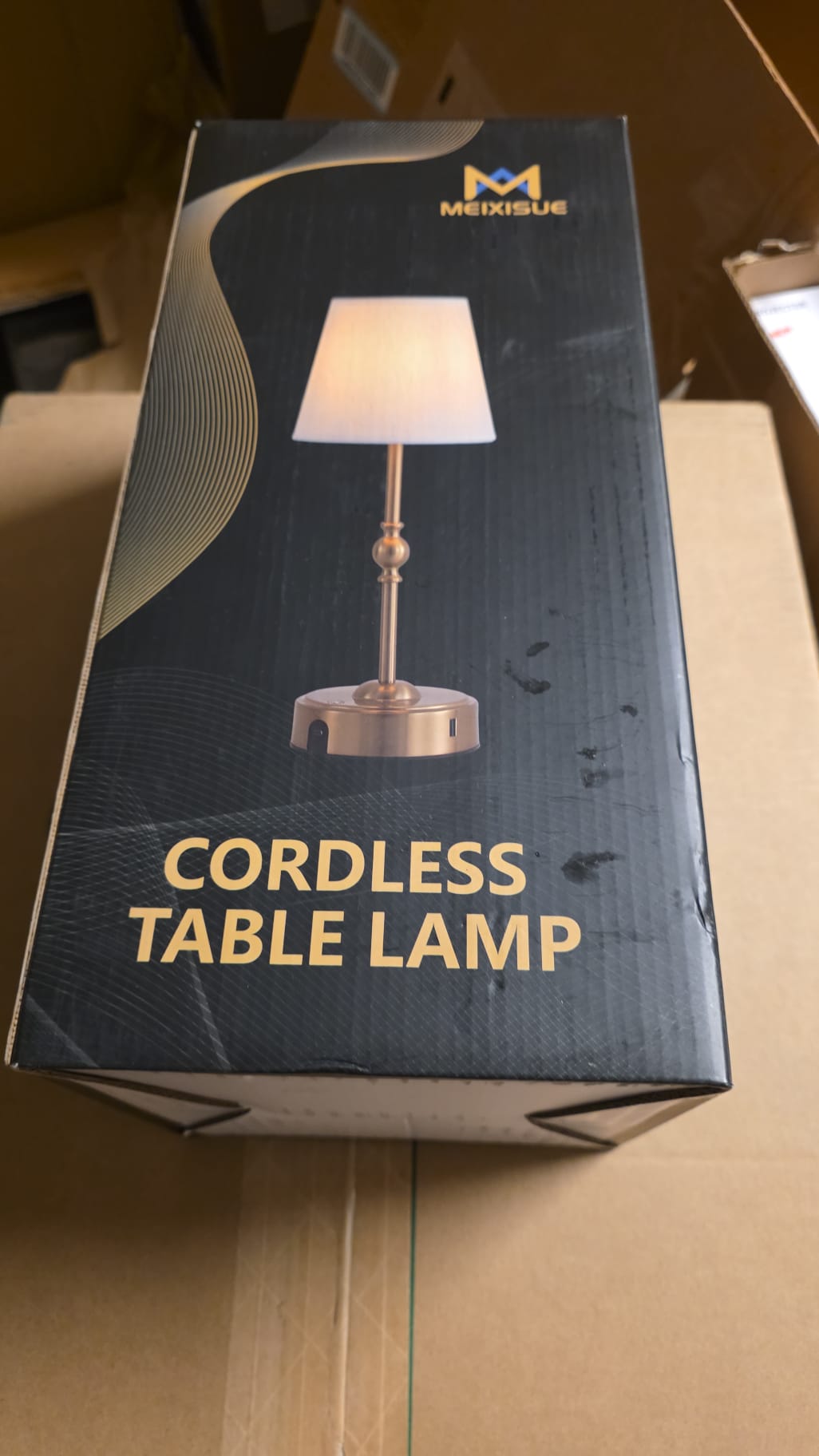 MEIXISUE Cordless Rechargeable LED Table Lamp with Dimmer 87
